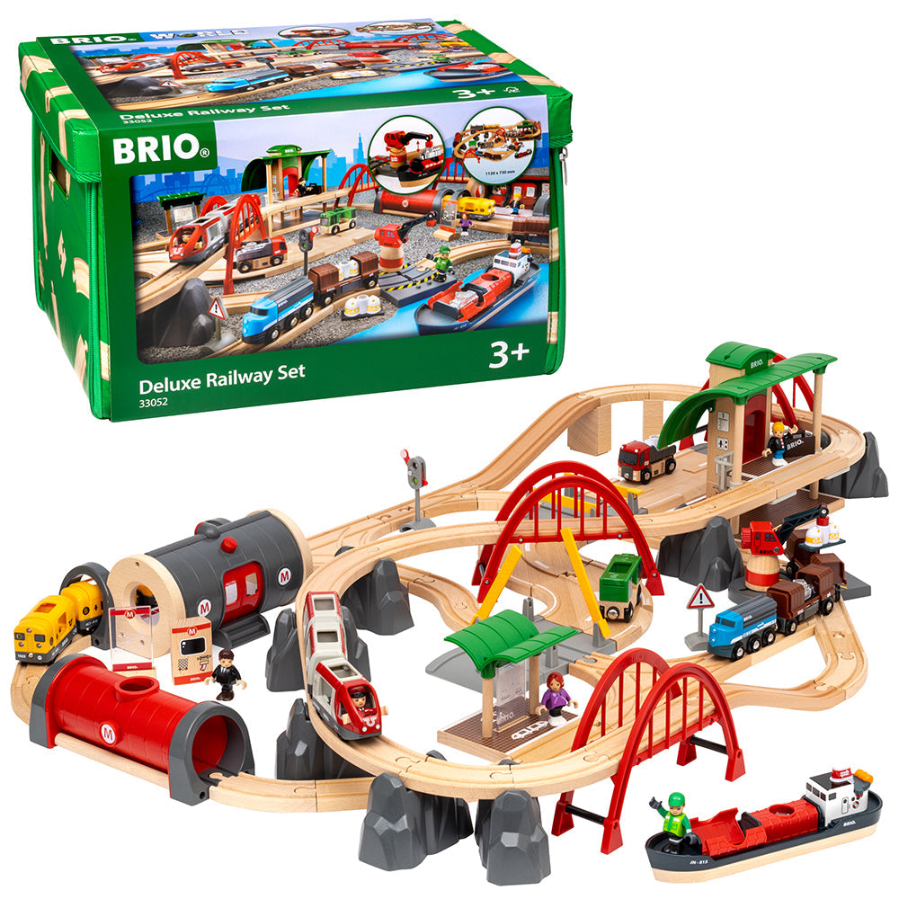 Set trenulet deluxe - BRIO, 3+ ani