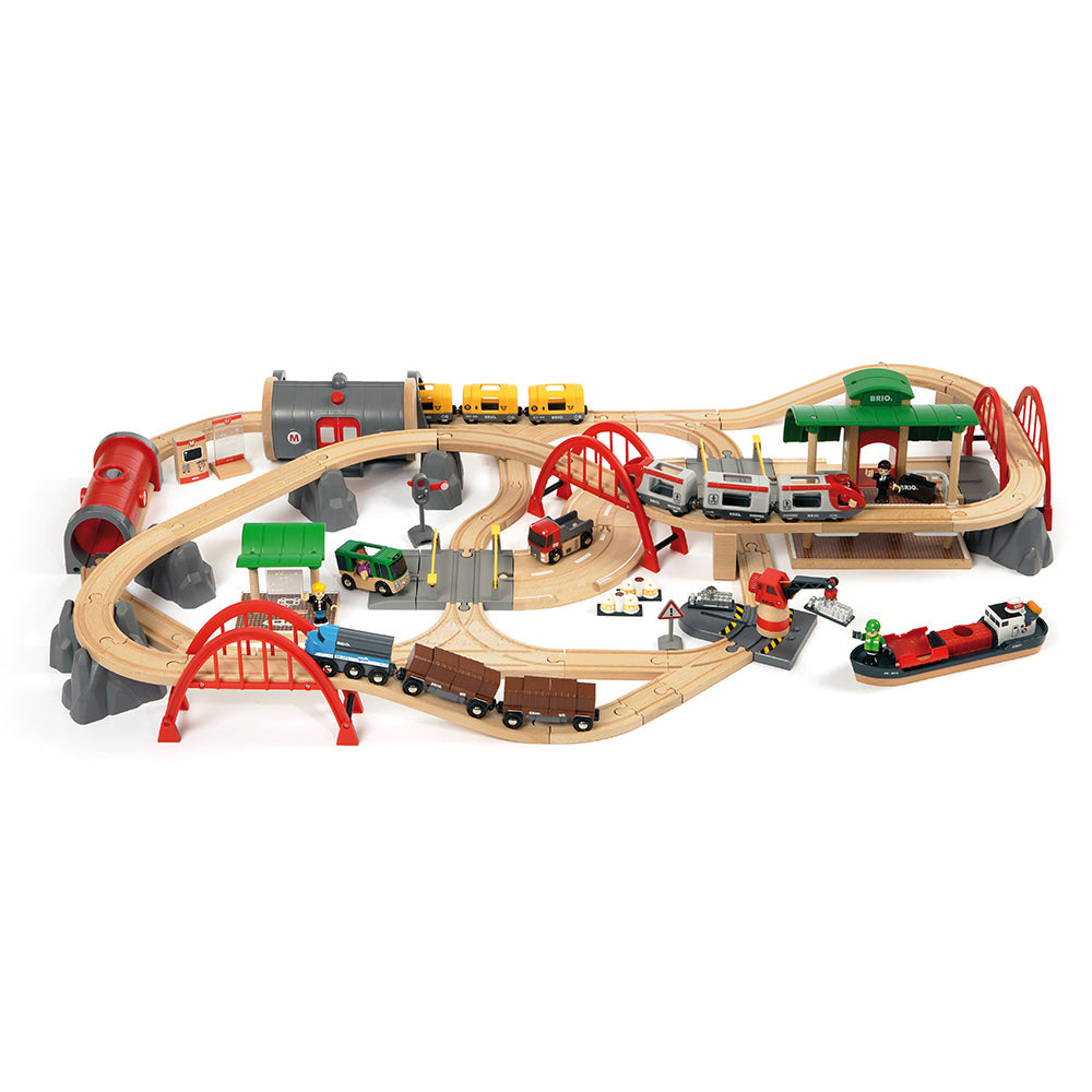 Set trenulet deluxe - BRIO, 3+ ani