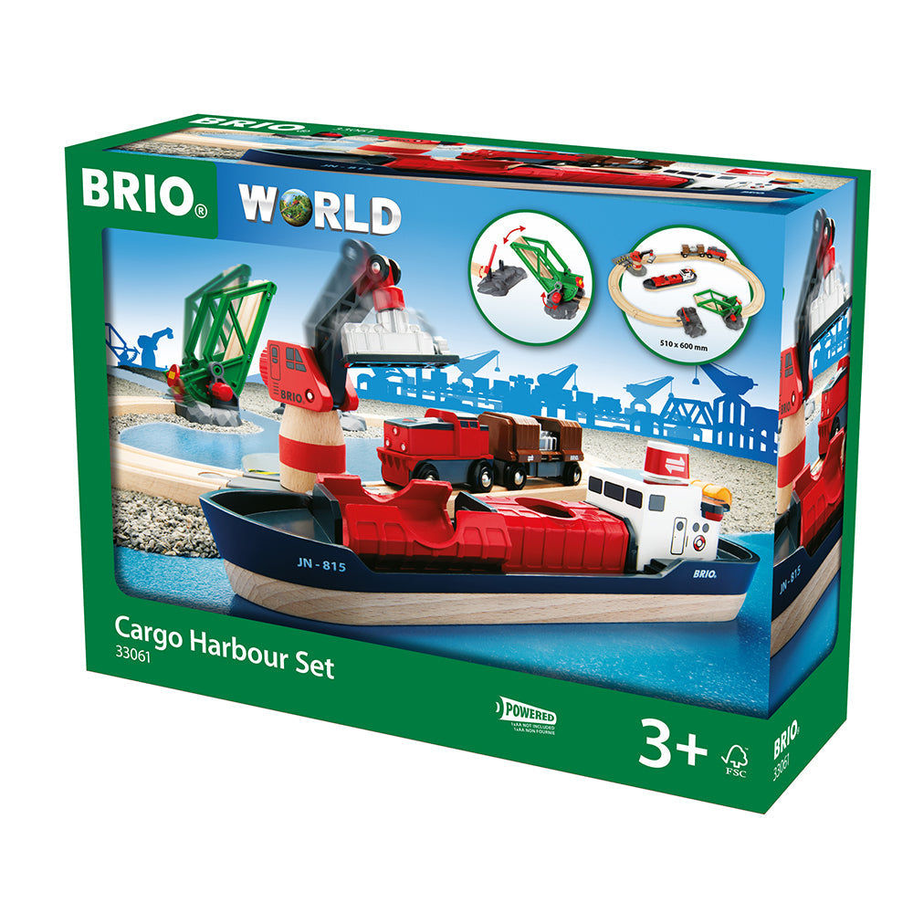 Set trenulet port - BRIO, 3+ ani