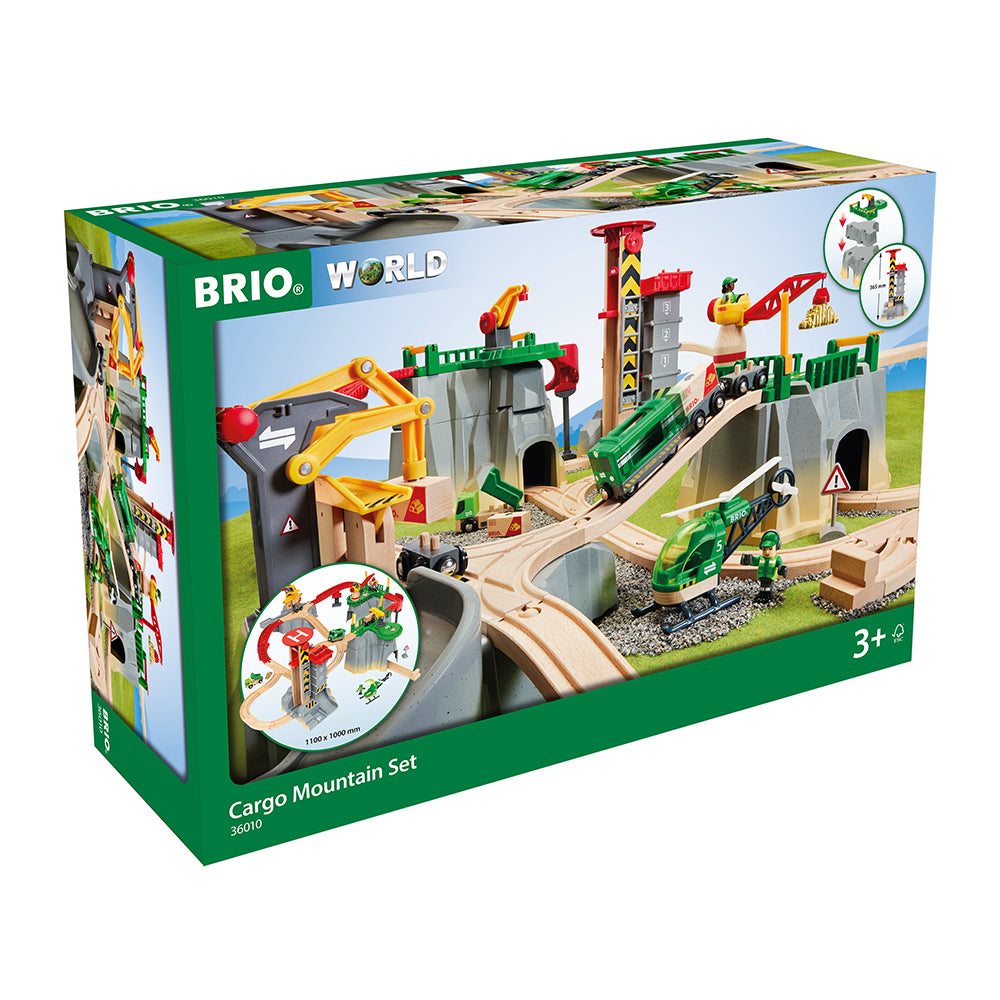 Imagine Set de trenulet montan complet cu macarale si accesorii - BRIO, 3+ ani