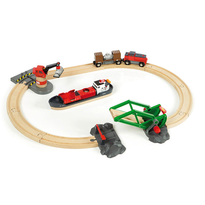 Set trenulet port - BRIO, 3+ ani
