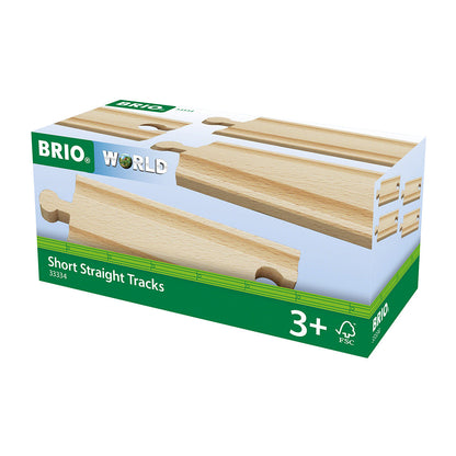 Set de sine drepte, scurte pentru trenulete BRIO, 3+ ani