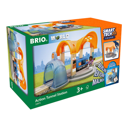 Imagine Gara inteligenta cu sunete personalizate pentru trenulete BRIO, 3+ ani