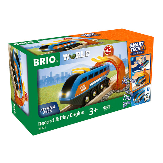 Imagine Locomotiva inteligenta cu inregistrare si redare de sunete personalizate BRIO, 3+ ani