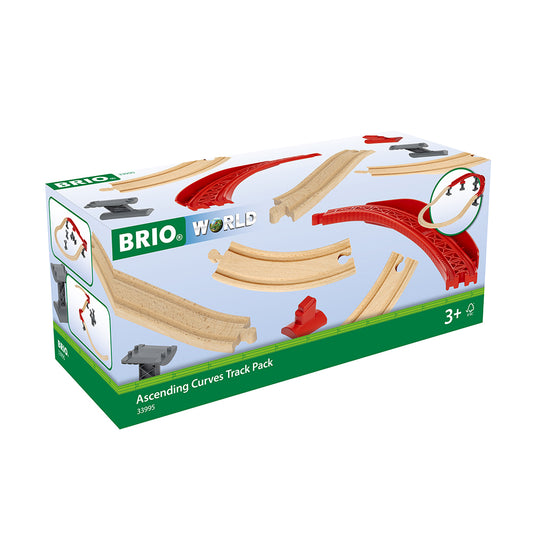 Imagine Pachet de sine in panta, sine rasucite, piloni si sine curbe pentru trenulete BRIO, 3+ ani