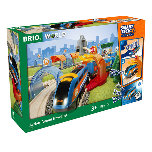 Imagine Set trenulet inteligent, electronic cu sine BRIO, 3+ ani